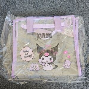 Sanrio Kuromi Clear Tote Bag - Purple and Pink